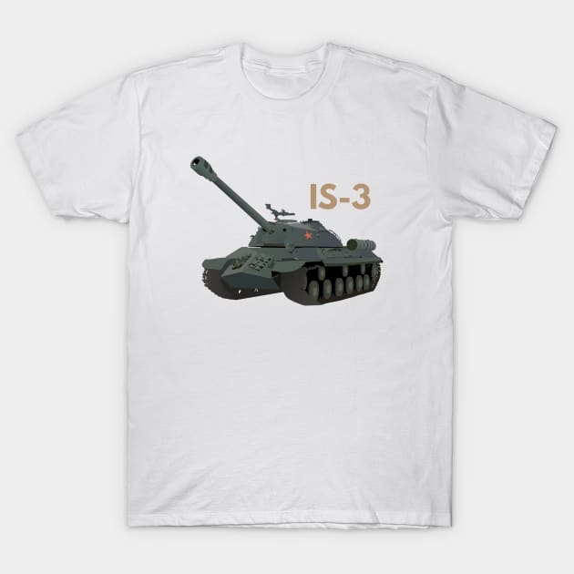 Soviet IS-3 Tank T-Shirt by NorseTech